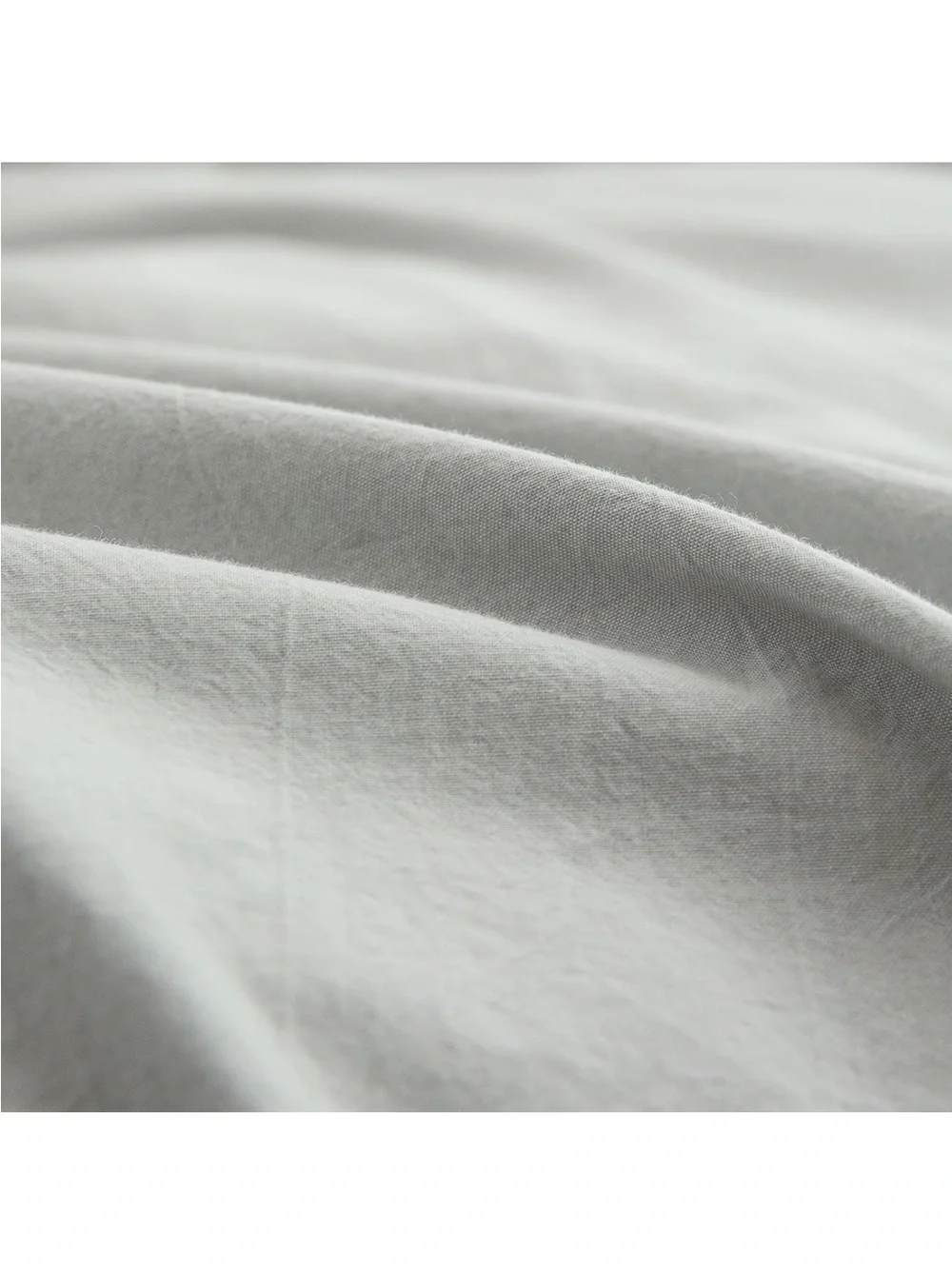 NEW BESTOUCH Duvet Cover Set 100% Washed Cotton Linen Feel, 3 PCs. Grey, King